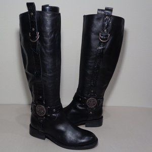 Vince Camuto Size 6 M FANTASTIC Black Leather Riding Boots New Women's Shoes